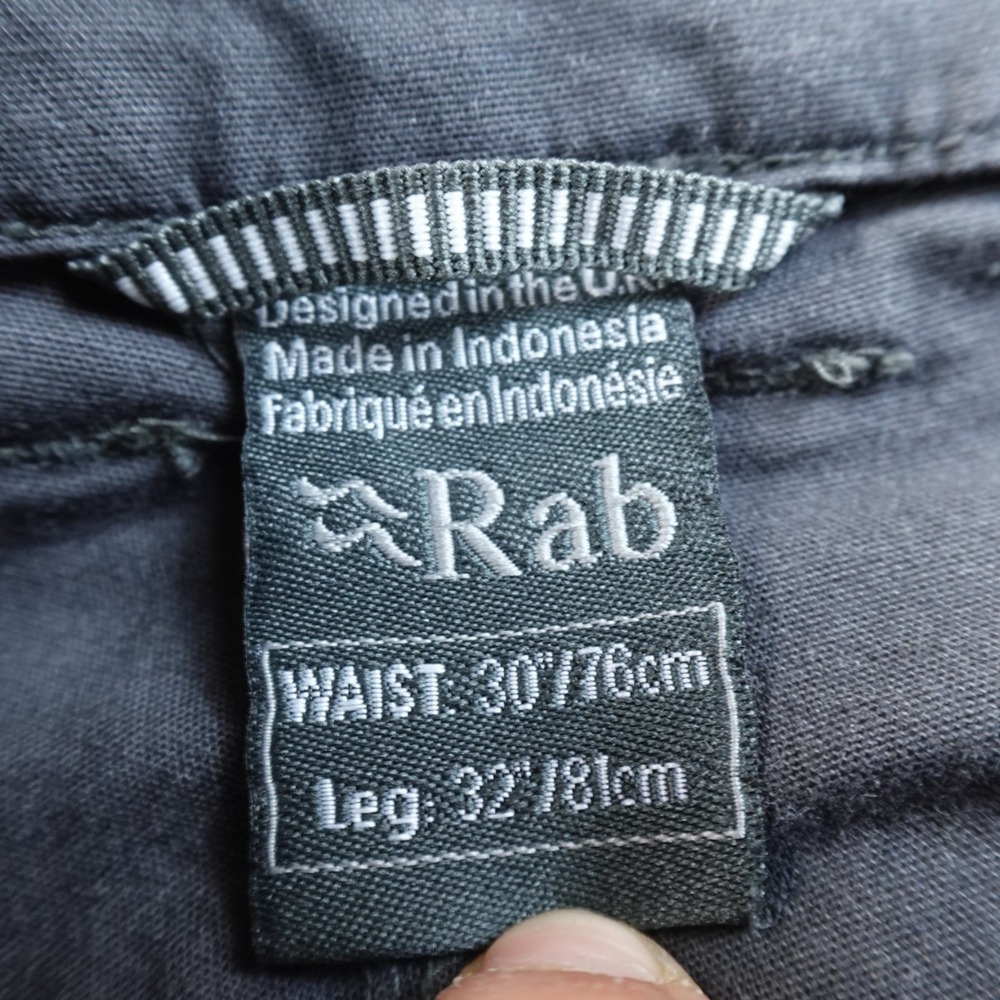Rab Pants‎ Mens 30X32 Black Radius Performance Hiking Outdoor Climbing Stretch - Picture 6 of 10